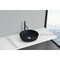 Castello Usa Yale 17-inch Bathroom Vessel Sink - Matte Black with Vertical Stripes CB-VC-3-MBV-17 - alternate 3